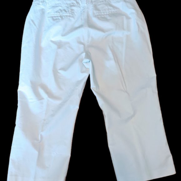 Size 18W White Cropped Chino Pants - Picture 4 of 10